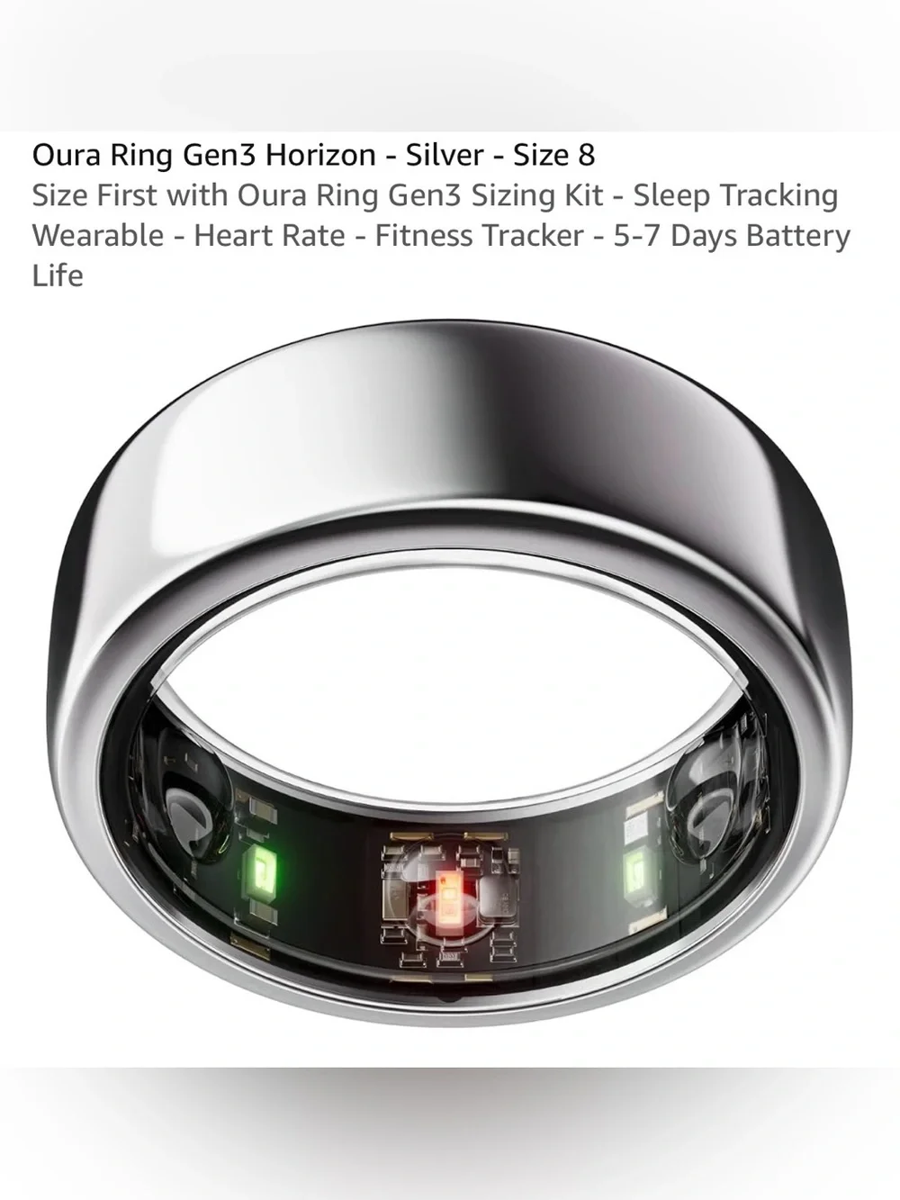 Oura Ring Gen3- Size 8